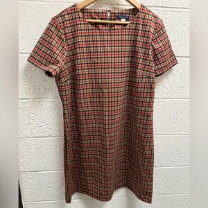 Tommy Hilfiger Plaid Crewneck dress Size 16